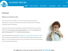 Tablet Screenshot of fluoridefreewa.org